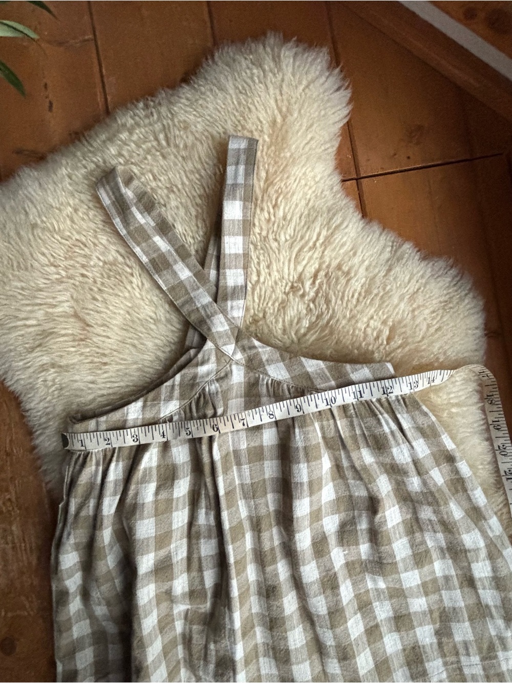 NWT Girls Gingham Pinafore - Picture 9 of 10